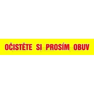 Grafiko | Očistěte si prosím obuv 600x100 mm