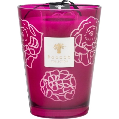 Baobab Collection Collectible Roses Ароматна свещ, 24 см, бордо (MAX24CORB)