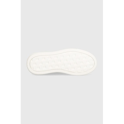 Calvin Klein Jeans Кожени маратонки Calvin Klein Jeans YW0YW00823 CHUNKY CUPSOLE MONOLOGO W MONO LTH WN в бяло YW0YW00823 (YW0YW00823)