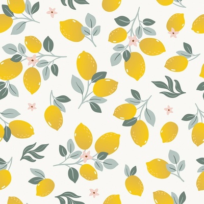 Lilipinso Detská tapeta Lemons 10 m x 50 cm