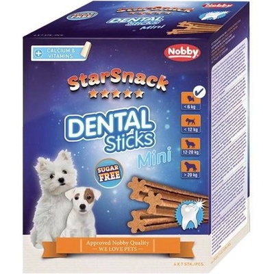 Nobby StarSnack Dental Sticks Mini dentálnej tyčinky pre psa 28 ks / 252 g