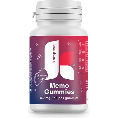 Kompava Memo Gummies180 mg 60 ks cukríkov