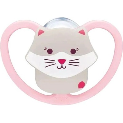 Nuk Силиконова залъгалка NUK Perfect Match Air - 18 м+, Коте (10177226)