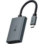TP-Link Четец на карти TP-Link UA440C, USB 3.2 Gen 1 Type-C, 2 слота за SD и microSD UHS-II, до 312 MB/s, едновременно четене и запис, сив (TP-LINK_UA440C)