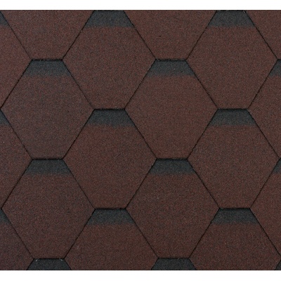 Tegola ECO ROOF Hexagonal hnědá 1m²
