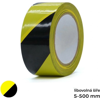 Scapa výstražná páska pvc 50 mm x 33 m žluto-černá