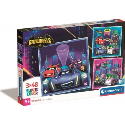 Clementoni Supercolor Batwheels Пъзел 48 броя Комикс (GXP-910408)