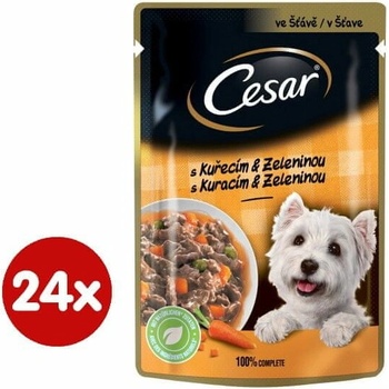 Cesar kuracie so zeleninou v šťave 24 x 100 g