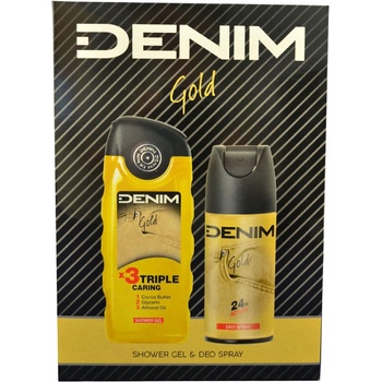 Denim Gold deospray 150 ml + sprchový gel 250 ml dárková sada