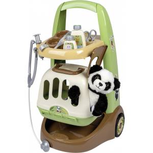 Smoby Детски ветеринарен комплект Smoby - С количка, Панда (7600340405) - baby