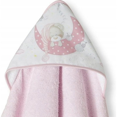 INTERBABY OSUŠKA froté Medvedík spí ružová