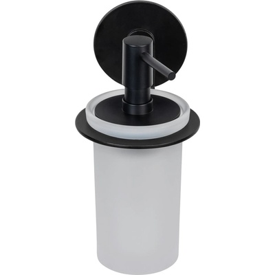 WENKO Матово черен самоносещ стъклен дозатор за сапун 150 ml Bivio - Wenko (26064100)