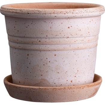 Bergs Potter Градинска саксия Galestro с поставка 16 см розова (GR16S)