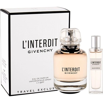 Givenchy L'Interdit Подаръчен комплект, Парфюмна вода 80ml + Парфюмна вода 12, 5ml (Travel set), Жени