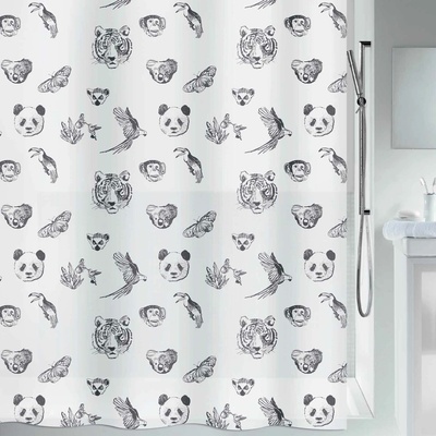 Spirella KUAPA motiv zvířata bílý 180 x 200 cm