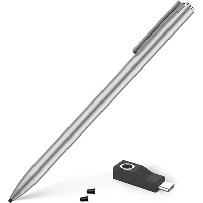 Adonit Dash 4 Stylus - алуминиева професионална писалка за iOS и Android устройства (сребрист)