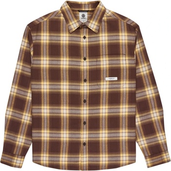 Element Мъжка риза с копчета Element All Season 1 Pocket Shirt - Java / Cornsilk Plaid (033-3043-0111)