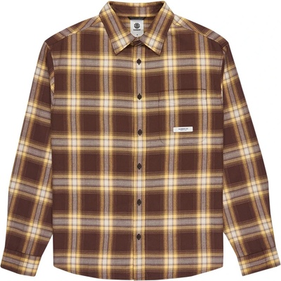 Element Мъжка риза с копчета Element All Season 1 Pocket Shirt - Java / Cornsilk Plaid (033-3043-0111)