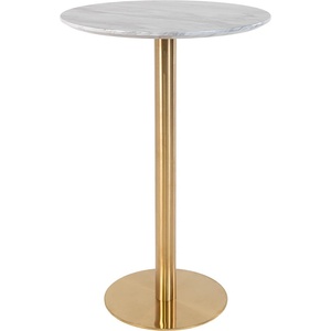 House Nordic Кръгла бар маса с мраморен плот ø 70 cm Bolzano - House Nordic (2301000)
