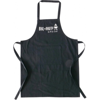 Boltze Kuchyňská zástěra BBQ z bavlny černá