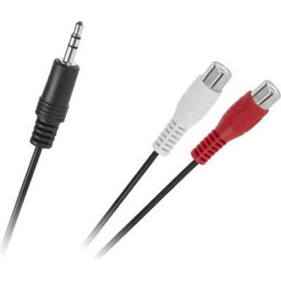 shumee Jack kábel 3,5 zástrčka-2 RCA zásuvky 25cm