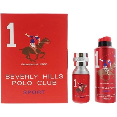 Beverly Hills Polo Club 1982 Sport 1 Комплект EDT за мъже 50 мл + дезодорант спрей 175 мл