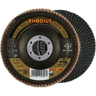 RHODIUS Lamelový brusný kotouč LSZ F EXTENDED 115 x 22,23 TOPline 205506