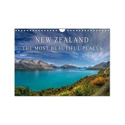 New Zealand The most beautiful places Wall DIN A4 landscape, CALVENDO 12 Month Wall Calvendo,Christian Mueringer 2026 – Zboží Dáma