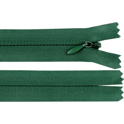 Spirálový zip skrytý No 3 délka 45 cm Varianta: 273 zelená smrková, Balení: 1 ks