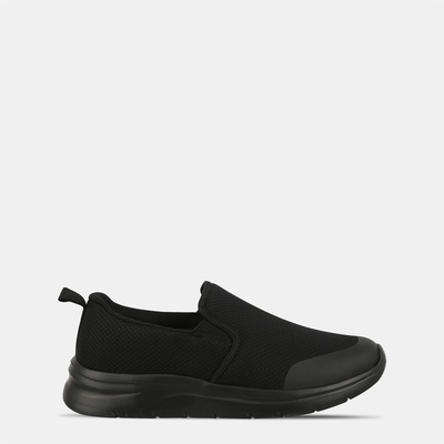 Slazenger Юношески маратонки Slazenger Zeal Slip On Trainers Junior - Black/Black