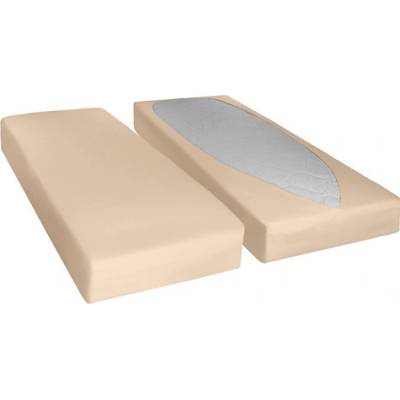 Bellatex elastické rychloupínací prostěradlo béžové 90x200x20
