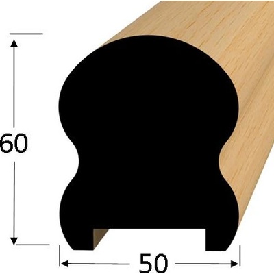 Marušík Dřevěné madlo 60 x 50 mm 6050D buk