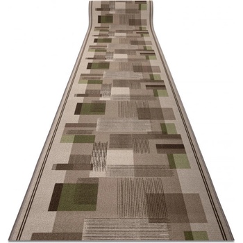Najkoberce LISTRA geometrický béžový metráž 67 cm