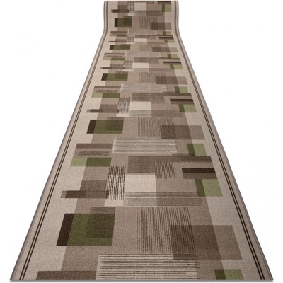 Najkoberce LISTRA geometrický béžový metráž 67 cm