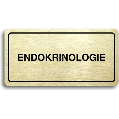ACCEPT Piktogram ENDOKRINOLOGIE - zlatá tabulka - černý tisk