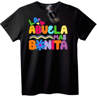 NOONEBRAND Тениска Най-Красивата Баба - XL, Black