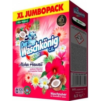 Waschkonig Prací prášok Color Aloha Hawaii 6,5 kg 100 PD