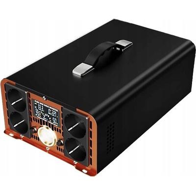 HOULI Power Inverter z 24V na 230V, 5000W/10000W, čistá sínusoida, 4 zásuvky HPGC0050U 24V/50Hz/230V/EU