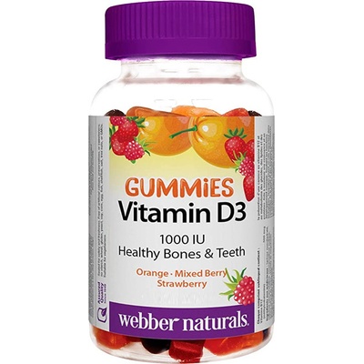 Webber Naturals Vitamín D3 Gummies 1000 IU 90 ks