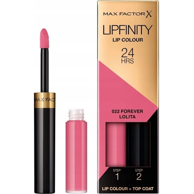 Max Factor Lipfinity 24HRS dlouhotrvající rtěnka s balzámem 022 Forever Lolita 4,2 g
