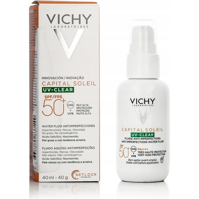 Vichy Capital Soleil UV-CLEAR fluid proti nedokonalostiam pleti SPF50+ 40 ml