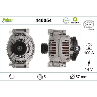 VALEO Alternátor VALEO RE-GEN REMANUFACTURED VA 440054