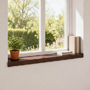 vidaXL Парапети за прозорци 2 бр. Тъмен кафяв 70 x 20 x 2 cm (42048295)