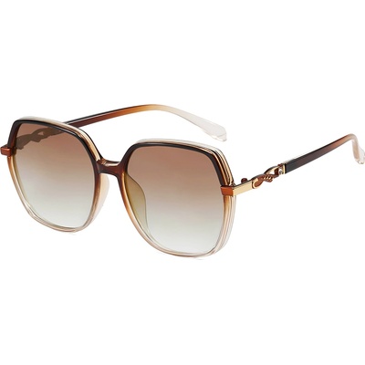 Techsuit Слънчеви очила Techsuit Polarized Sunglasses (5223) - дамски, поляризирани, класически ретро - Кафяв