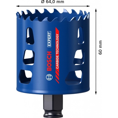 Vrtací korunka - děrovka na tvrdé materiály Bosch EXPERT Tough Material - 64x60mm (2608900430)