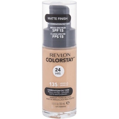 Revlon Cosmetics ColorStay dlhotrvajúci zmatňujúci make-up pre mastnú a zmiešanú pleť 135 Vanilla 30 ml