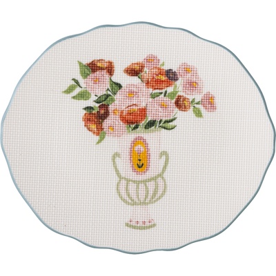 Bloomingville Чиния за закуска Dorothy 20 см бяло-синя (82061692)