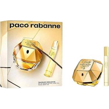 Paco Rabanne Lady Million подаръчен комплект с парфюмна вода 80мл и 20мл за жени 1 бр