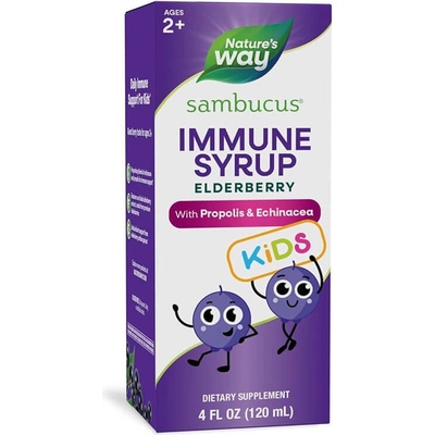Nature's Way Самбукус за Деца Immune сироп с Ехинацея 120 ml | Nature’s Way (6973)