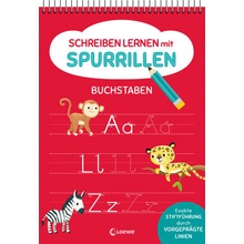 Schreiben lernen mit Spurrillen - Buchstaben